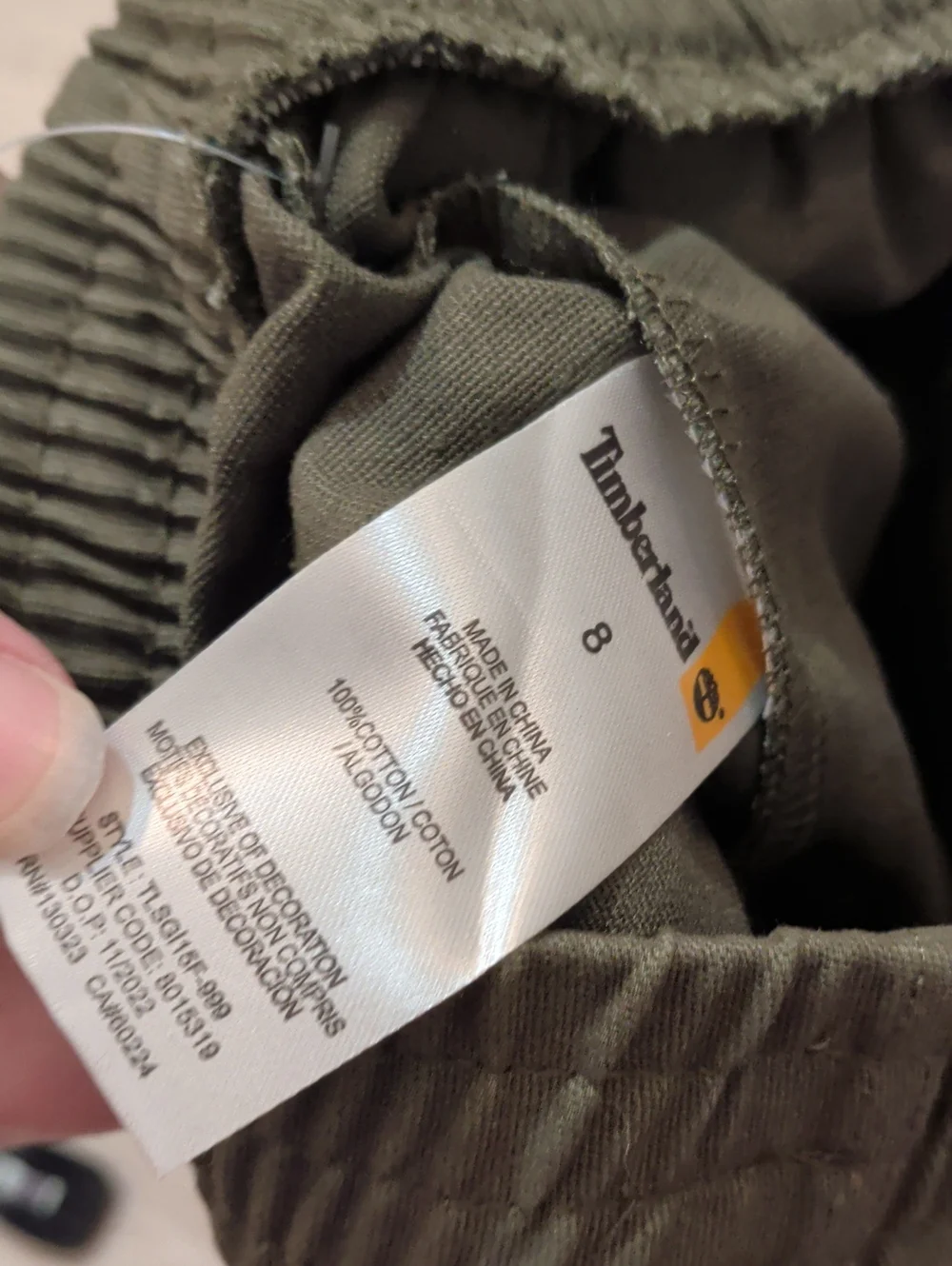 Retail $60 Timeberland Boy Cotton Tee & Khaki Short Set